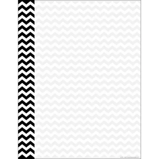 2pk Black Chevron Let's Write! Computer & Writing Paper - Barker Creek: Letter Writing Set, Writing Stationery, 8.5x11" image {2}