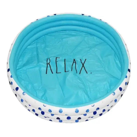 CocoNut Float Rae Dunn 54" Mini/Kiddie Pool - Indigo Polka Dot Patterned image {2}