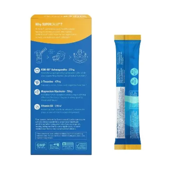 Nello Supercalm Calming Drink Mix Supplement Powder - Tropical Tangerine - 1.5oz/10ct image {4}