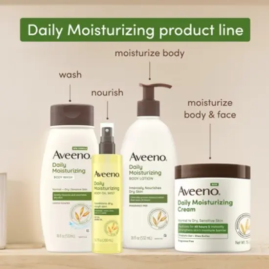 Aveeno Daily Moisturizing Cream - Fragrance Free - 15oz image {10}
