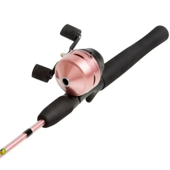 Fishing Pole - 64-Inch Fiberglass and Stainless Steel Rod and Pre-Spooled Reel Combo for Lake, Pond and Stream Casting by Leisure Sports (Pink) image {2}