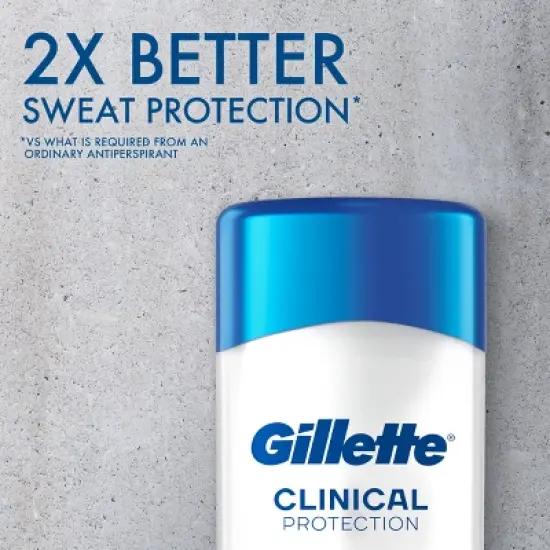 Gillette Antiperspirant Deodorant for Men Clinical Clear Gel - Cool Wave 72 Hour Sweat Protection - 2.6oz image {5}