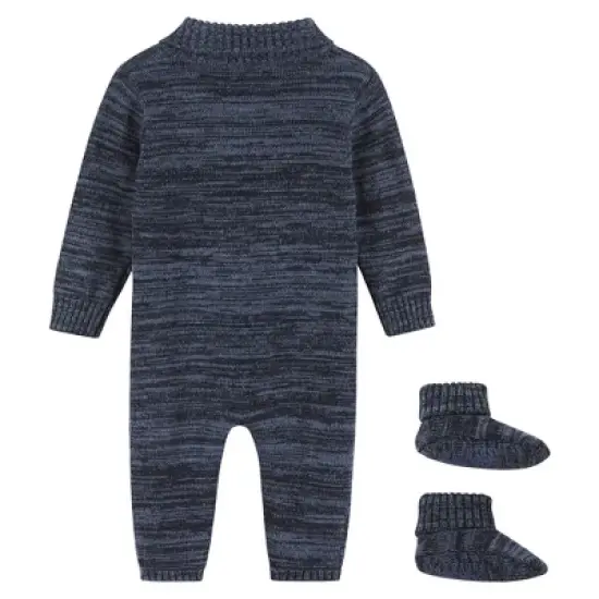 Andy & Evan Boys Sweater Romper W Booties Blue, Size Toddler (1-3 Years) image {1}