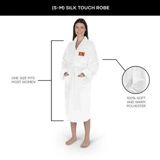NCAA Bowling Green Falcons White Out Silk Touch Robe Small/Medium image {4}
