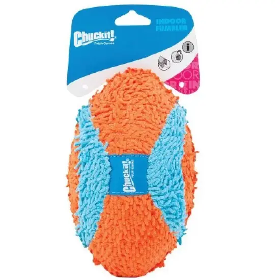 Chuckit! Multicolored Terrycloth Football Fumbler Football Dog Toy Medium 1 pk image {1}