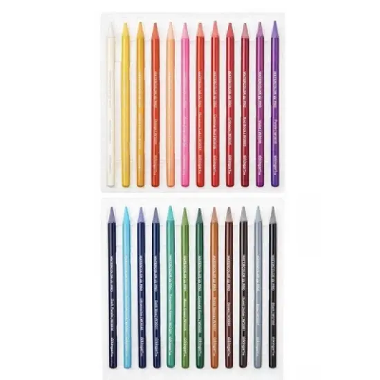 KINGART Woodless Watercolor Pencils 24 Colors image {12}