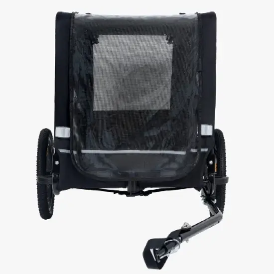 2-in-1 Bike Trailer & Push Cart for Pets - Detachable Bike Hitch & Push Handle Included,All-Terrain Wheels,Non-Slip Floor,Holds Up to 88 lbs image {10}