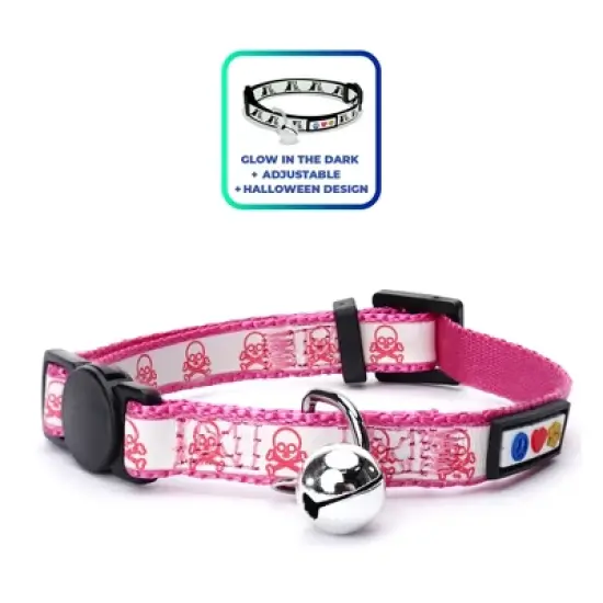 Pawtitas Glow In The Dark Adjustable Cat Collar image {13}