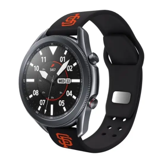 MLB San Francisco Giants Samsung Watch Compatible Silicone Sports Band  image {1}