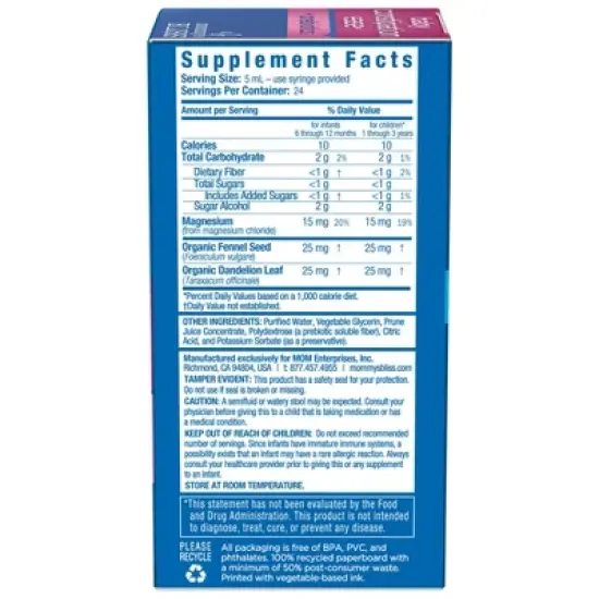 Mommy's Bliss Baby Constipation Ease + Prebiotics - 4oz (24 servings) image {5}