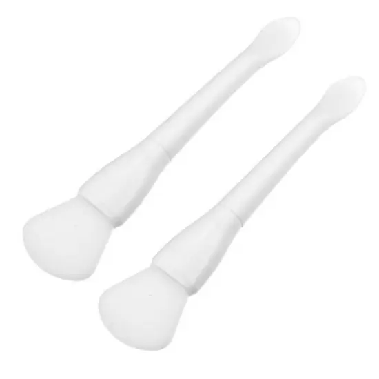 Unique Bargains Silicone Face Mask Brushes Face Mask Applicator Brushes Soft Silicone Brushes 2 Pcs image {6}
