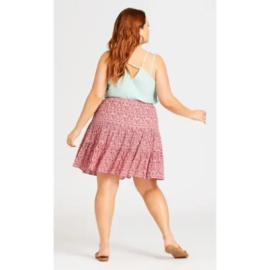 Women's Plus Size Sweet Romance Skirt - pink | AVENUE image {2}