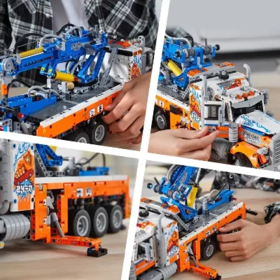 LEGO Technic Heavy-Duty Tow Truck Model Building Set 42128 image {5}