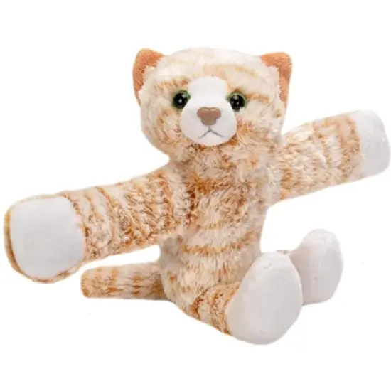 Wild Republic Huggers Orange Tabby Cat Stuffed Animal, 8 Inches image {1}