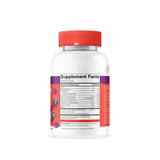 SmartyPants Kids Triple Action Immunity Chewables with Vitamins C, D3, & Zinc, Elderberry - 60ct image {11}