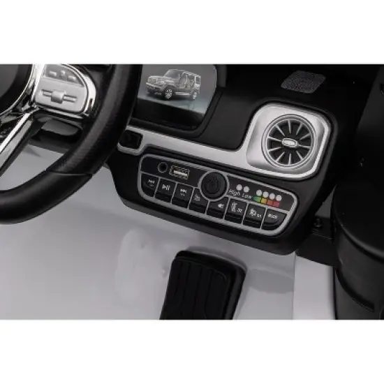 24V Licensed Mercedes-Benz G500 Kids Ride On Car, Electric SUV with 2.4G Remote, 3 - speed adjustable, USB, MP3, Bluetooth, LED image {6}