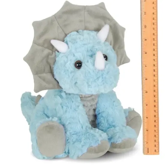 Bearington Collection Tracer Plush Triceratops Dinosaur Stuffed Animal, 11.5" image {4}