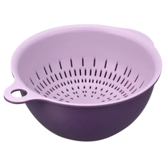 Unique Bargains Kitchen Strainer Colander Bowl Set Medium Double Layer Drain Basket image {4}
