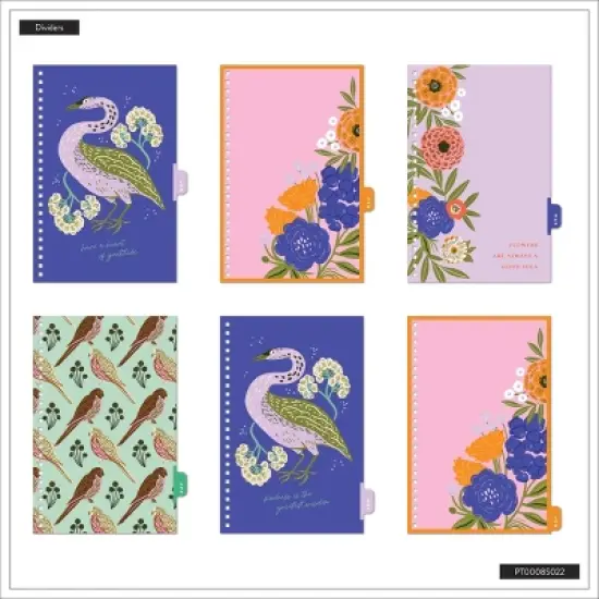 Organized by Happy Planner Feathered Flora Small 2025-2026 12 Month Twin Loop Dated Planner image {10}