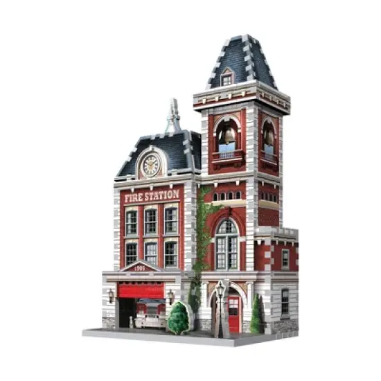Urbania Collection - Hotel, Cinema, Cafe & Fire Station 4pk 3D Puzzles 1165pc image {14}