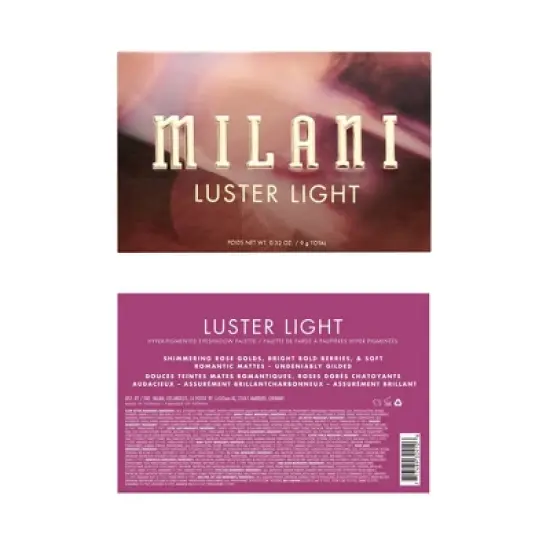 Milani Gilded Luster Eyeshadow Palette - Light - 0.32oz image {5}
