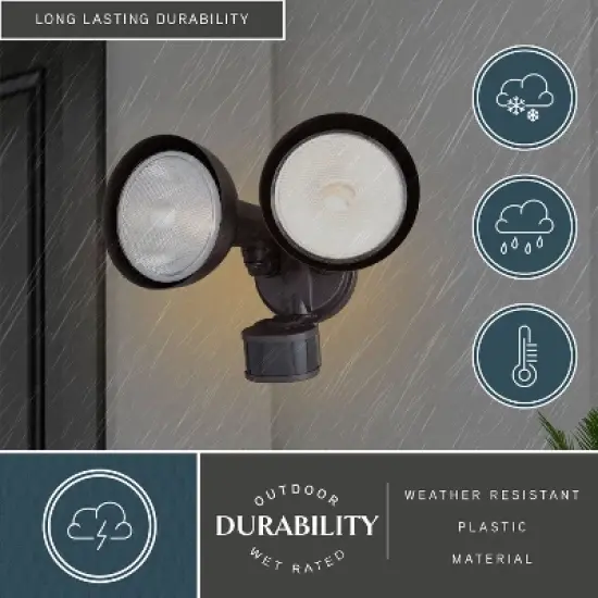 VAXCEL Motion Sensor Dusk to Dawn Outdoor Security Flood Light - 240 Degree Range - 85 Ft. image {4}