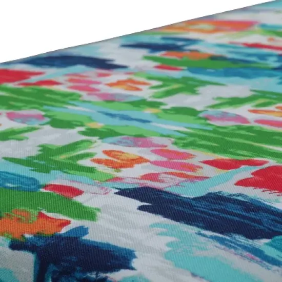 Outdoor/Indoor Loveseat Cushion Abstract Reflections Multi Blue - Pillow Perfect image {2}