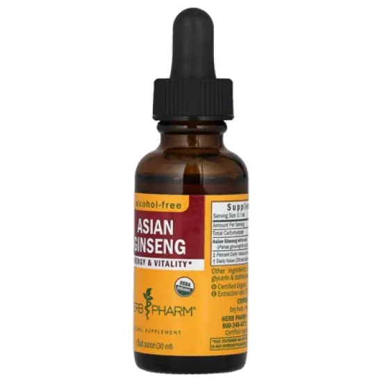Herb Pharm Asian Ginseng, Alcohol-Free, 1 fl oz (30 ml) image {2}