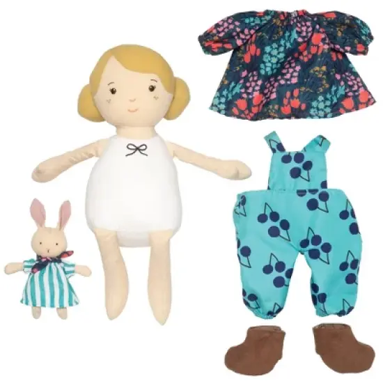 Manhattan Toy Playdate Friends Ollie Machine Washable and Dryer Safe 14 Inch Doll with Companion Stuffed Animal image {3}