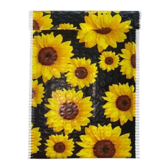 50ct Bubble Mailer 6"x10" Sunflower: Small Self-Adhesive Padded Envelopes, Polyethylene, Yellow, 50 Pack - Great Papers! image {2}