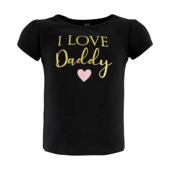 Hudson Baby Infant Girl Short Sleeve T-Shirts, Girl Daddy image {2}