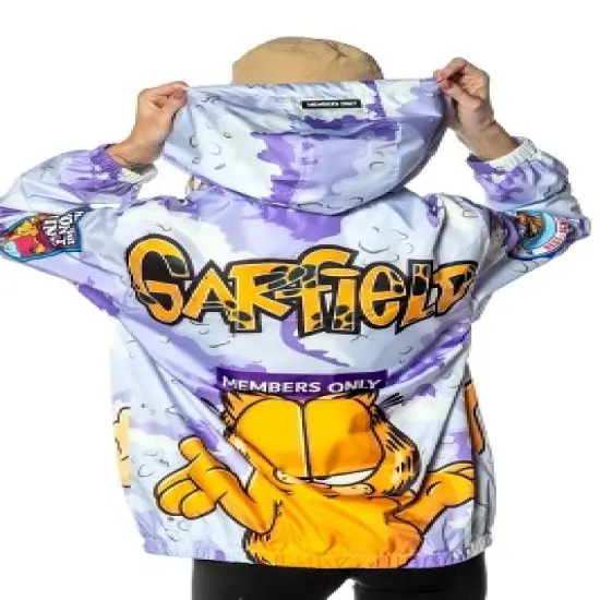 Members Only Women's Garfield Camo Windbreaker Jacket image {2}