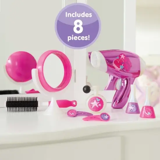 Kidoozie Glamour Girls Styling Set - Pretend Play Hair and Cosmetics Set for children ages 3 and above image {4}