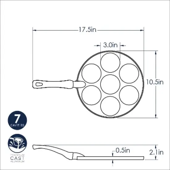 Nordic Ware Scandinavian Silver Dollar Pancake Pan image {4}