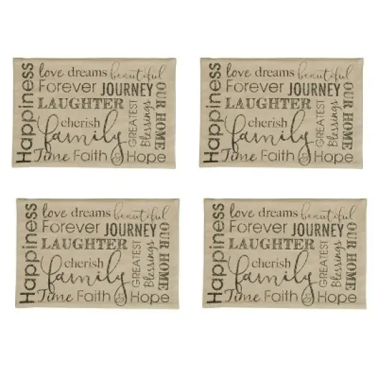 Park Designs Dover Placemat Set - Beige image {3}