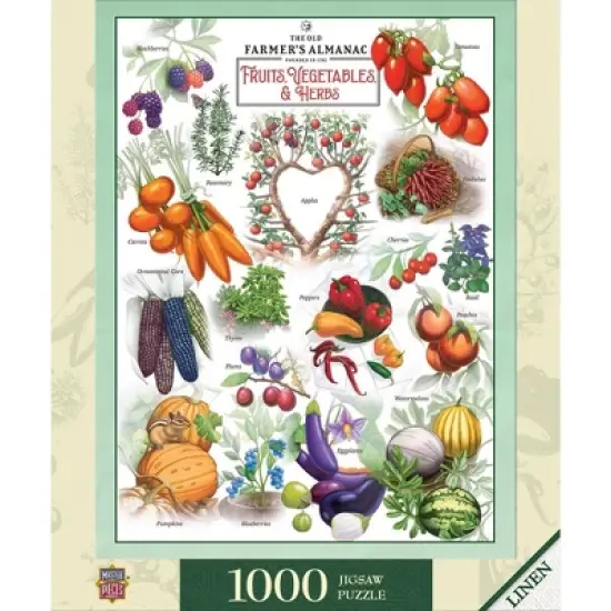 MasterPieces 1000 Piece Jigsaw Puzzle - Fruits Vegetables and Berries image {1}
