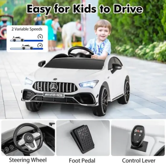 Infans 12V Kids Ride on Car w/Remote Rocking Function Transport Wheels Lights & Music image {2}