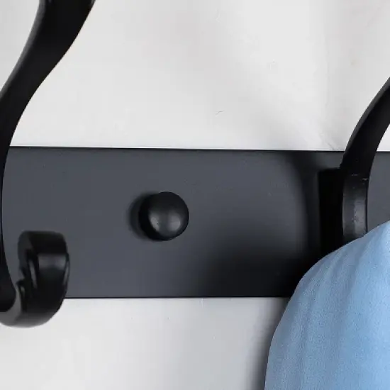 Unique Bargains Coat Rack Wall Mounted - Stainless Steel, Metal Coat Hook Rail for Coat Hat Towel Purse Robes Mudroom Bathroom Entryway, image {2}