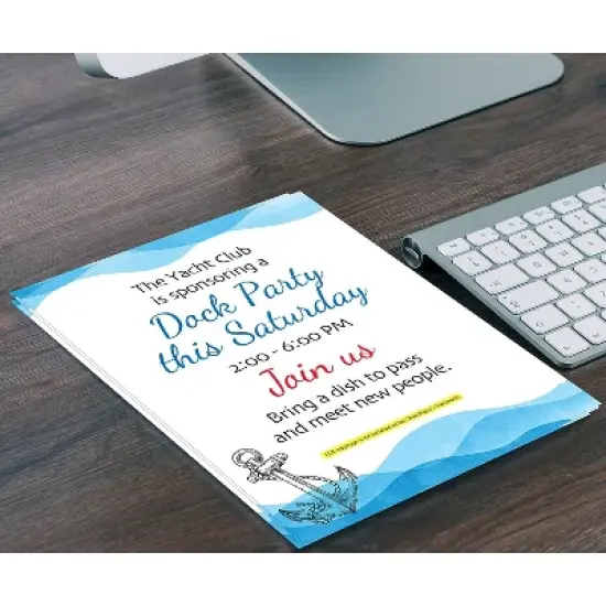 Great Papers Ocean Nautical Anchor Everyday Letterhead Multicolored 50 Sheets/Pack (2025015) image {3}