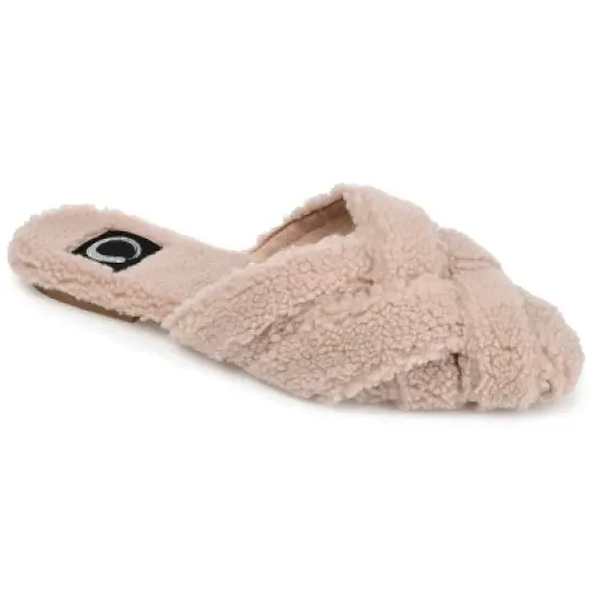 Journee Collection Women's Faux Fur Sereena Slipper image {9}