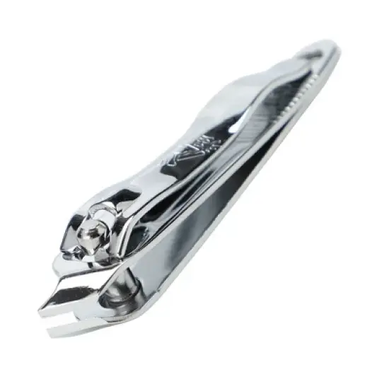 Unique Bargains Metal Manicure Tool Slanted Edge Nail Cutter Silver Tone image {2}