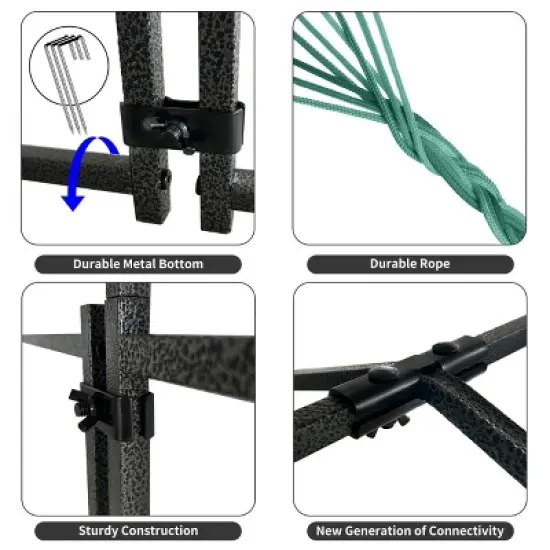 Artloge Large Heavy Duty Metal Chicken Coop Walk-In Chicken Coop Hen Run House Poultry Rabbit Cage with UV & Waterproof Cover for Outside Yard Farm image {6}