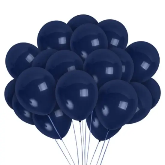 Treasures Gifted Navy Blue Balloons - 10 Inch Latex Balloons - 100 Pack image {1}