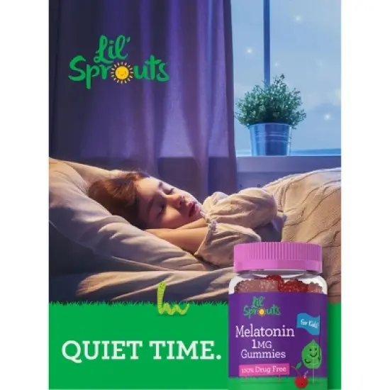Carlyle Kids Melatonin Gummies | 1 mg | 100 Count | Fruit Flavor image {6}