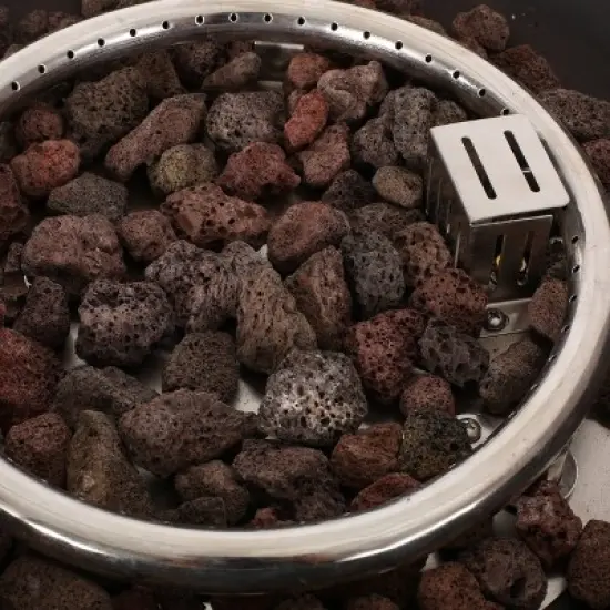 Archie Outdoor Square Fire Pit - Brown - Christopher Knight Home image {10}