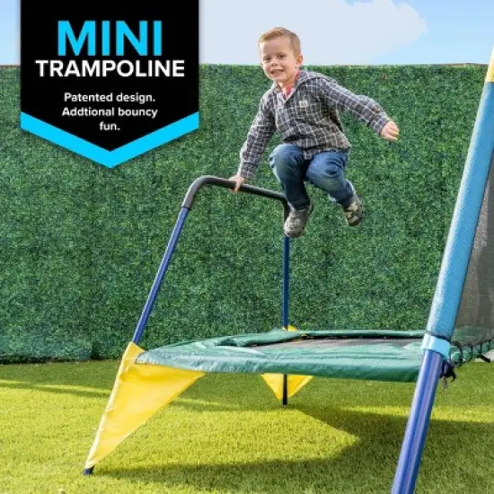 Sportspower Metal Swing Set with Mini Trampoline image {10}
