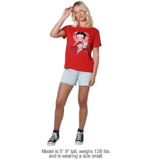 Betty Boopsweetheart Women's Loose T-Shirt, Red image {1}