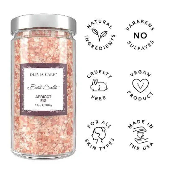 Olivia Care Peach Fig Bath Soaks - 12oz image {2}