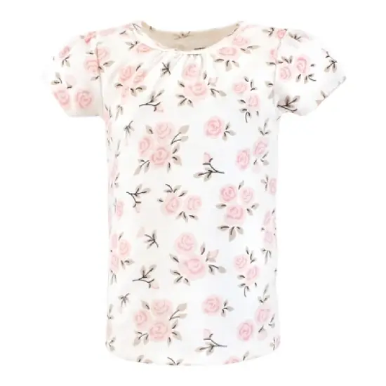 Hudson Baby Infant and Toddler Girl Short Sleeve T-Shirts, Cinnamon Pink Prints image {2}