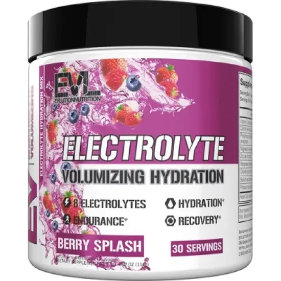 Evlution Nutrition EV Electrolyte - Hydration + Electrolytes - 30 Servings image {6}